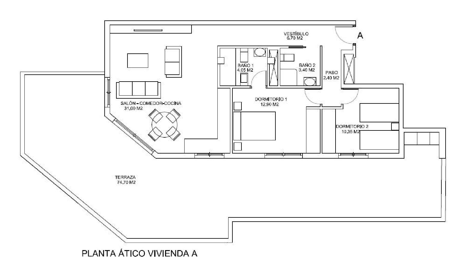 à vendre penthouse Cieza Vega Alta Del Segura 1