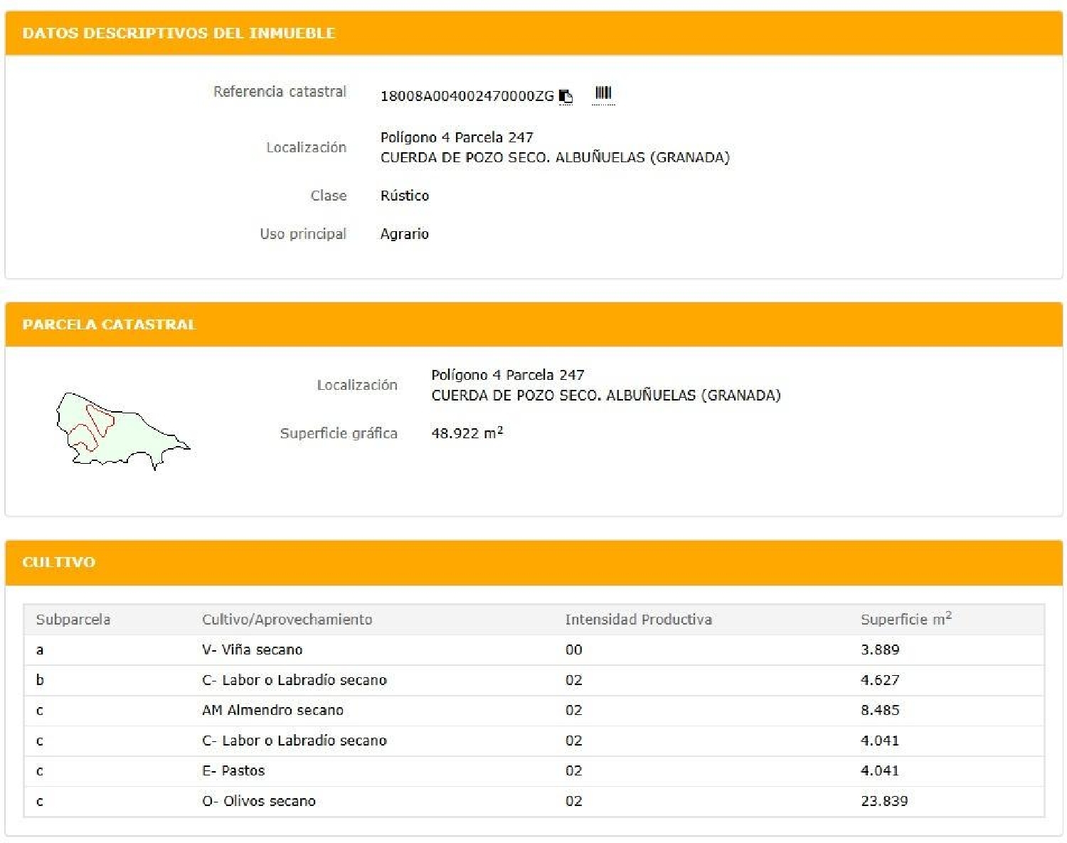 te koop perceel Albuñuelas Valle De Lecrín 3