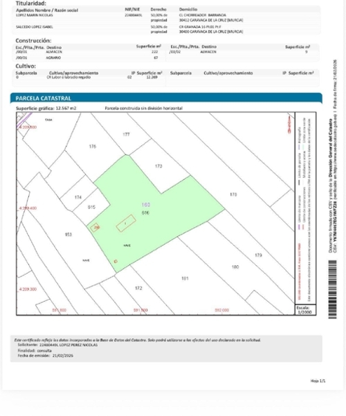 Caravaca De La Cruz Noroeste plot foto 6359199