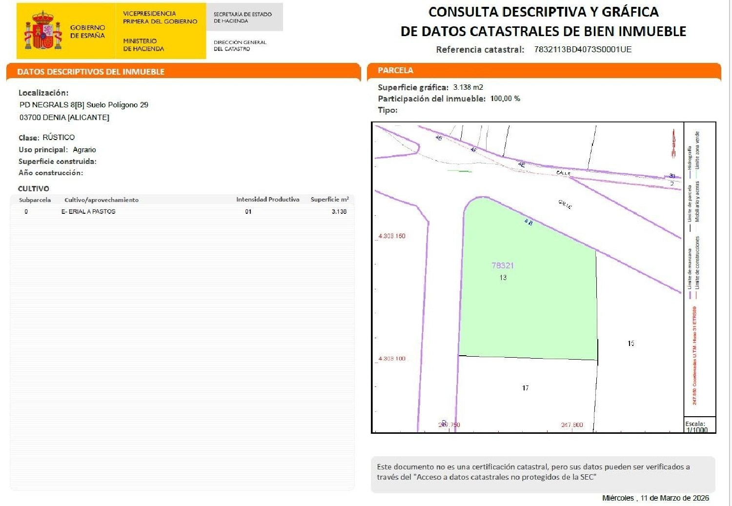 for sale plot Dénia Marina Alta 2