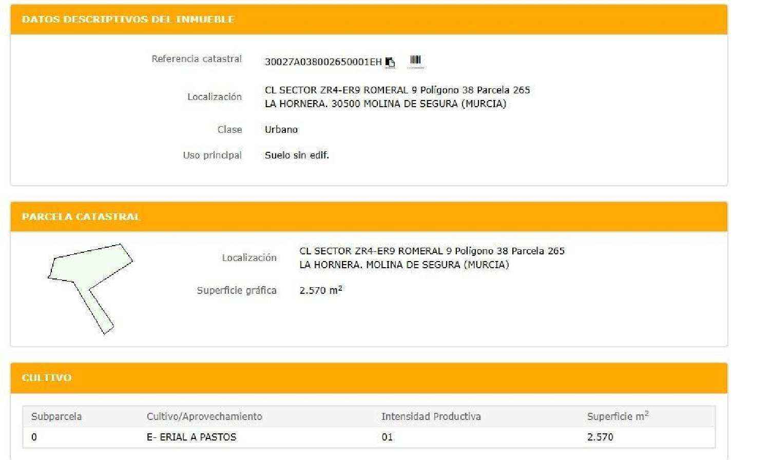 te koop perceel Molina De Segura Vega Media Del Segura 9