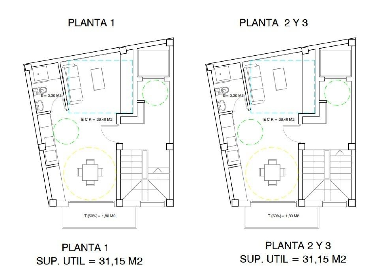  till salu enrumslägenhet Torrevieja Baix Segura 4