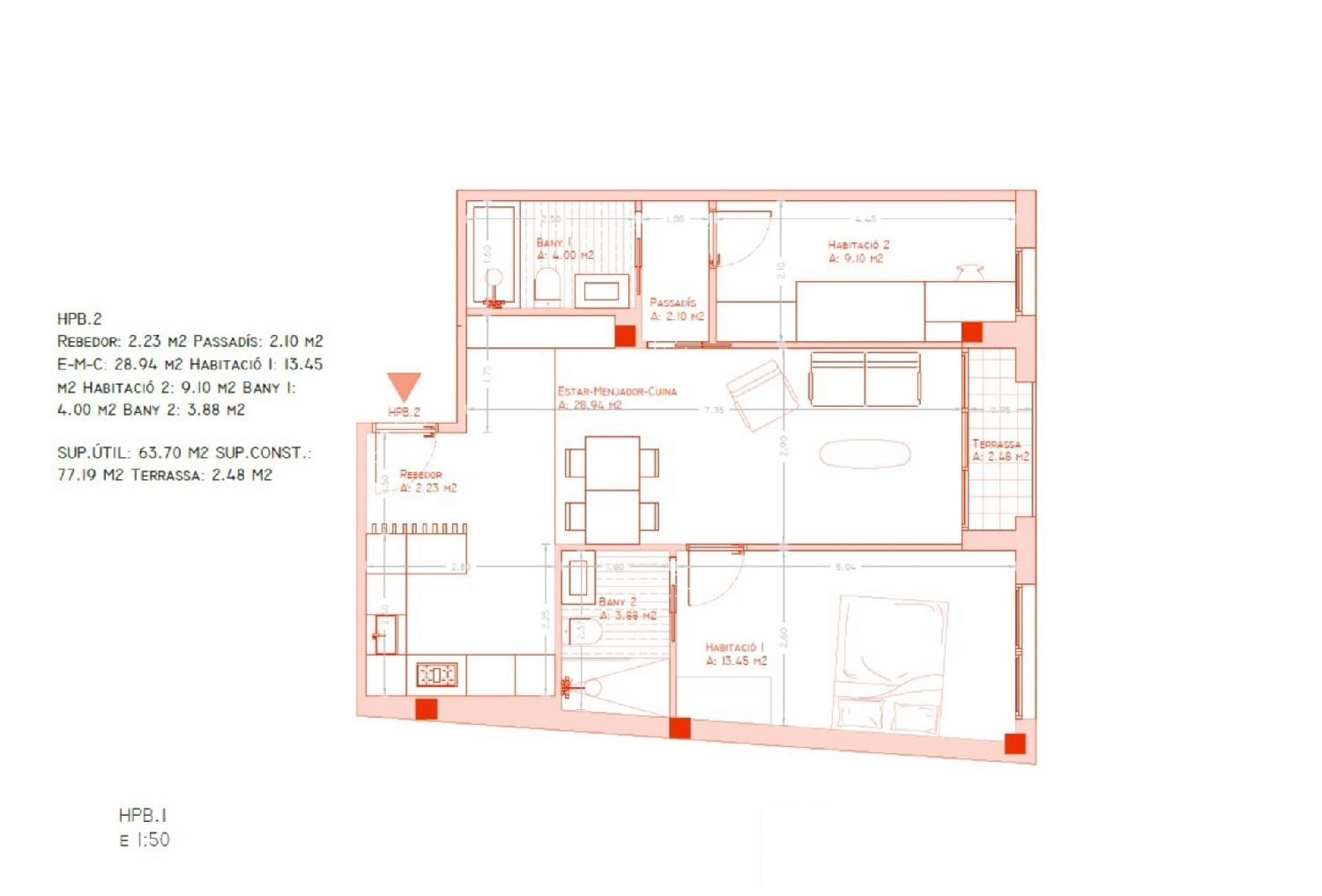  à vendre appartement Calella Maresme 2