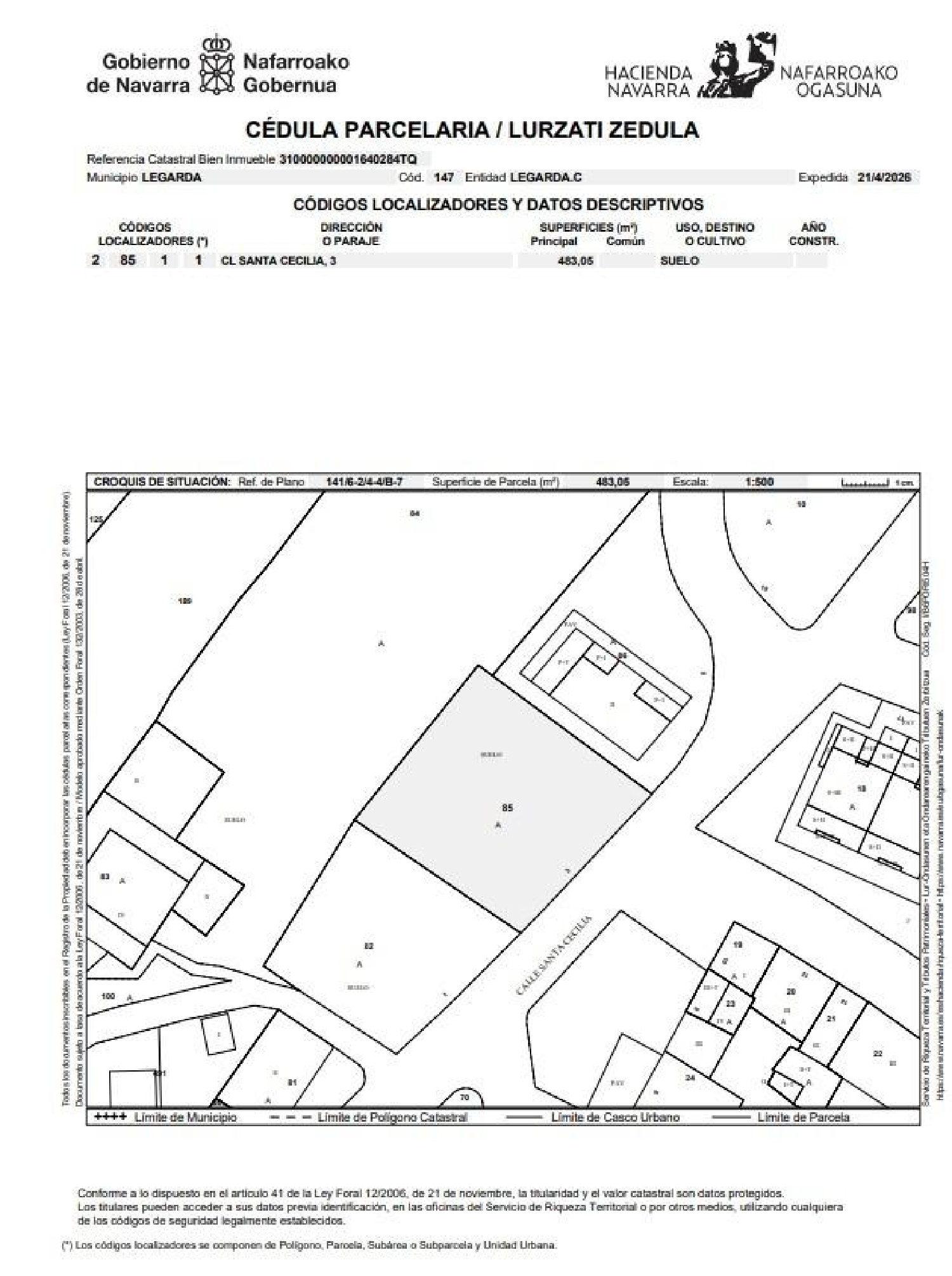  en venta terreno Legarda Pamplona 4