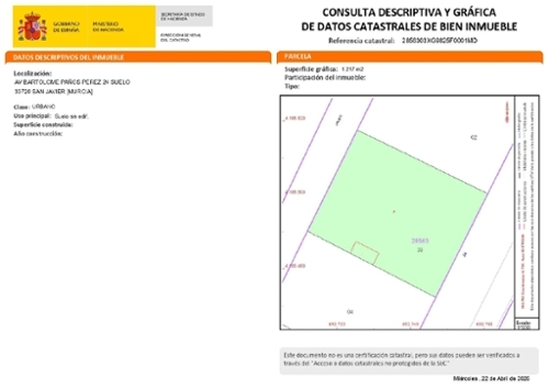 Santiago De La Ribera Mar Menor tomt foto 6375355