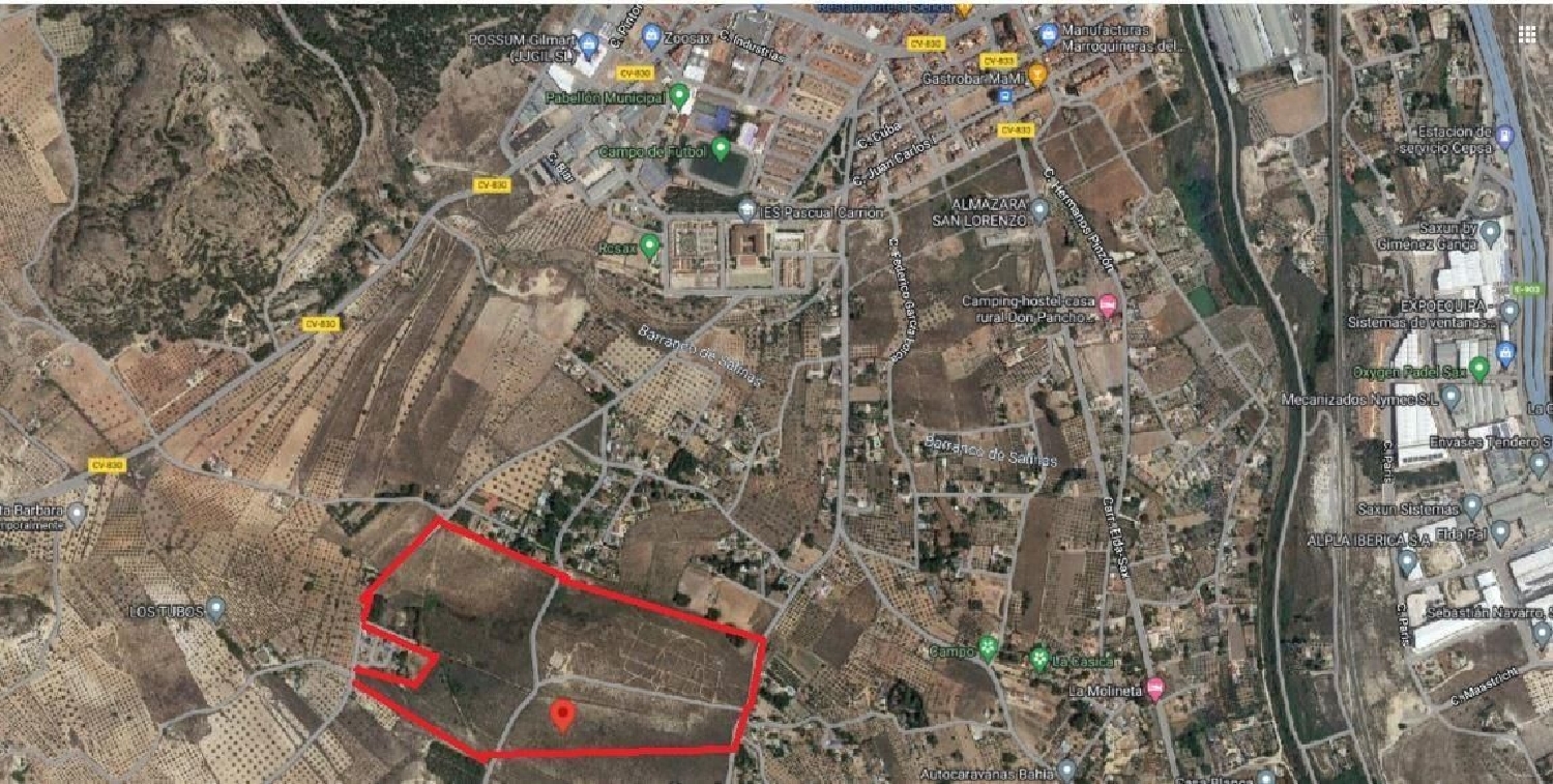  till salu tomt Sax Alt Vinalopó 1
