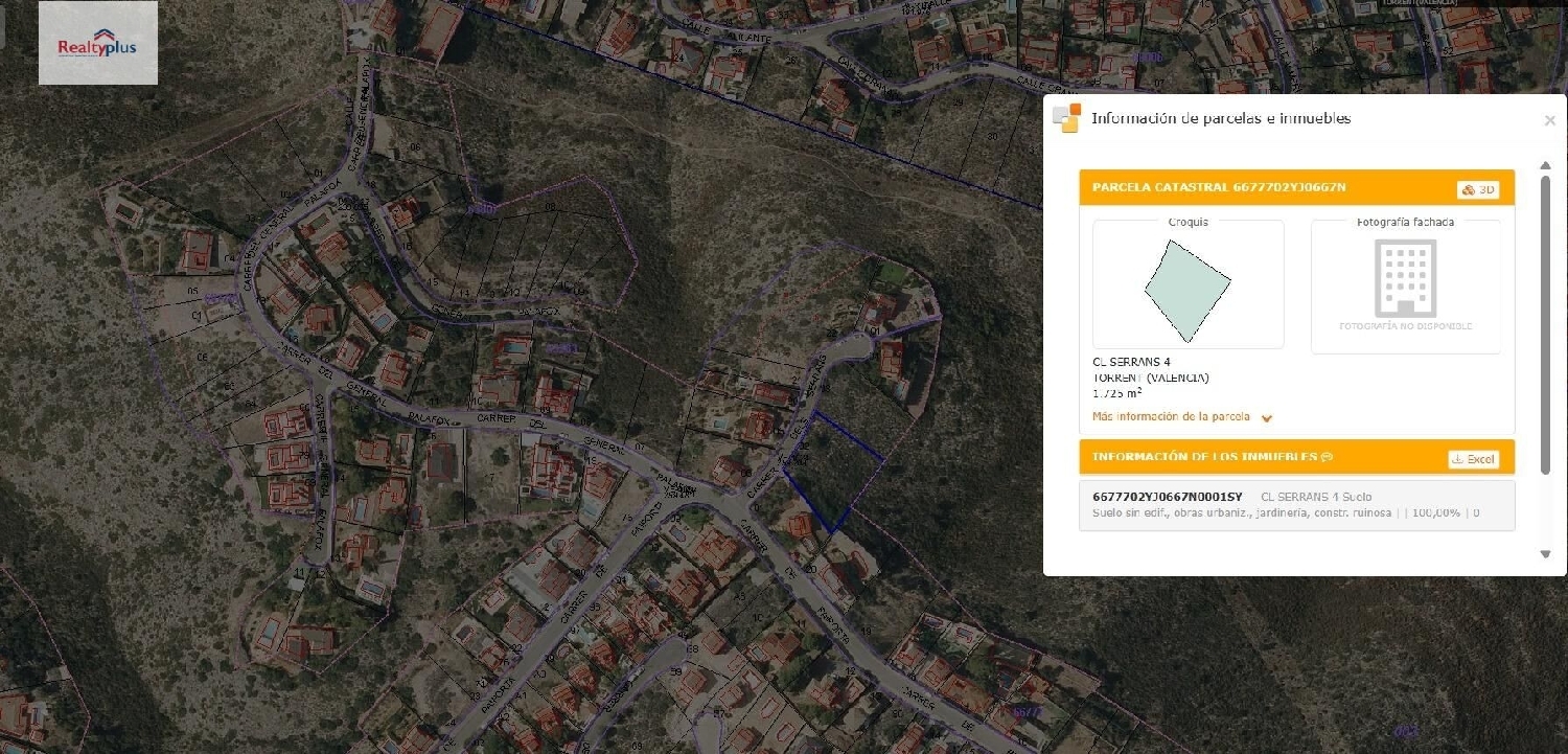  en venta terreno Torrent Horta Oest 3