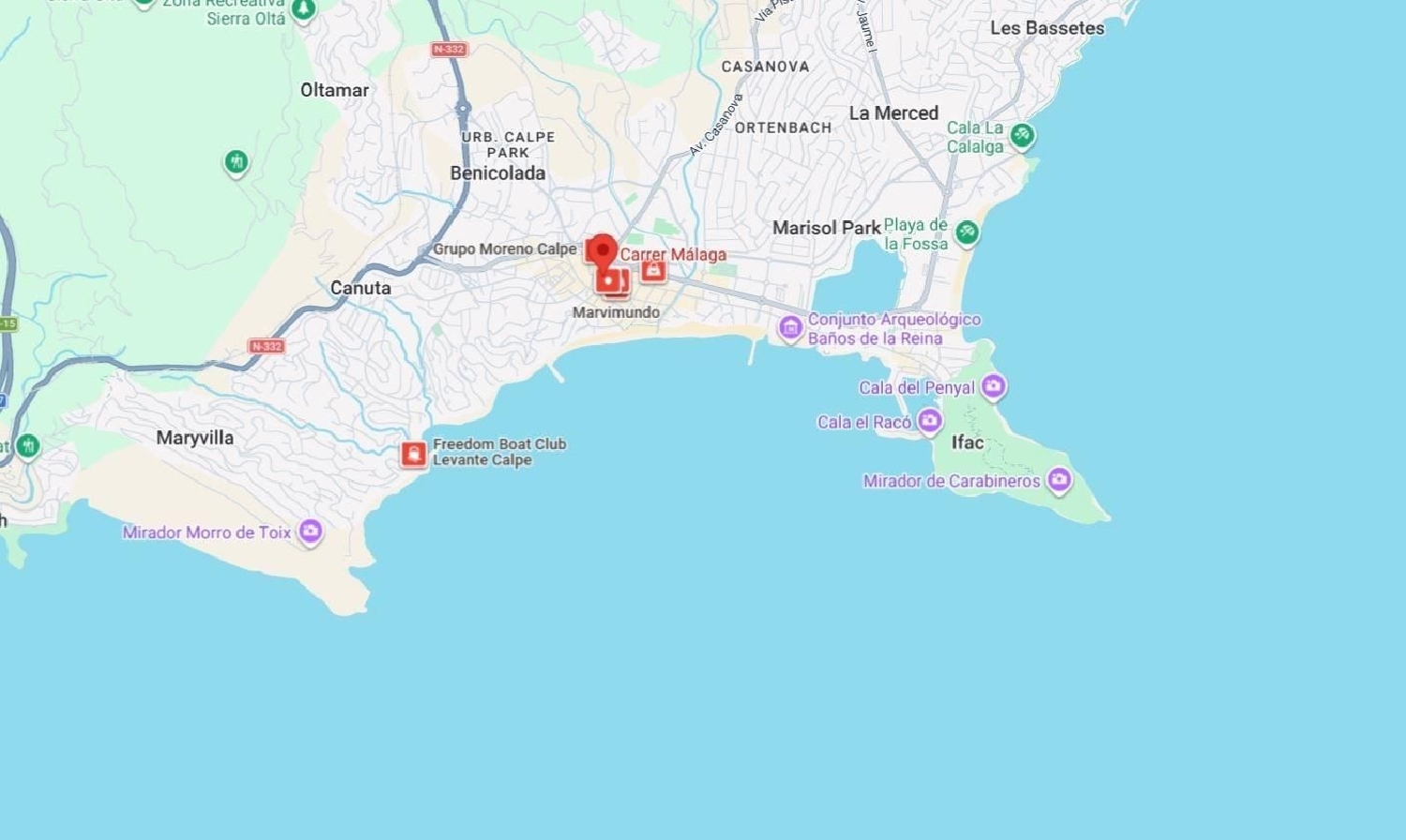 till salu bottenvåning Calpe Marina Alta 4