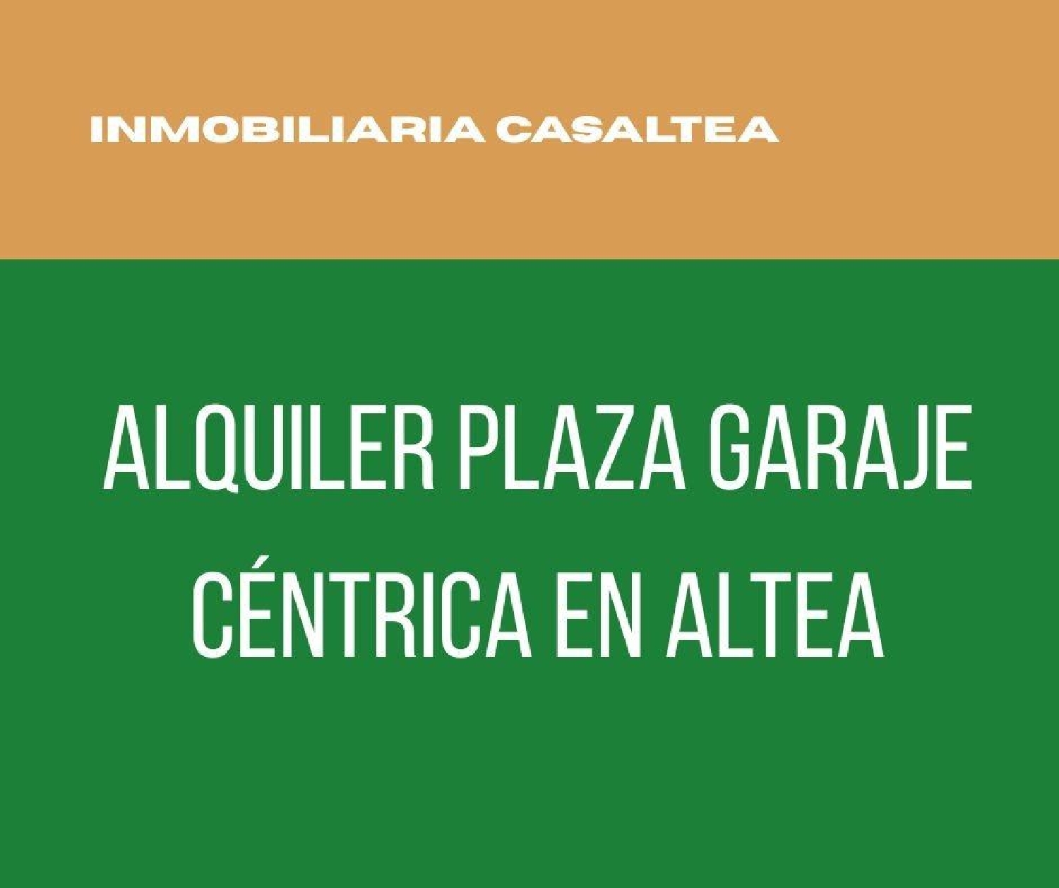 till salu parkering Altea Marina Baixa 2