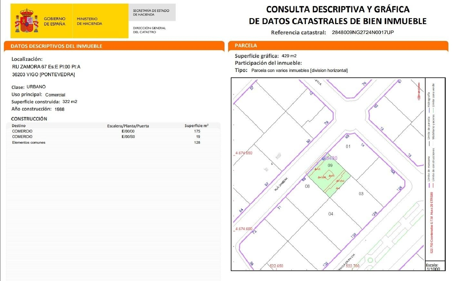 for sale commercial premise Vigobo Barcala 3