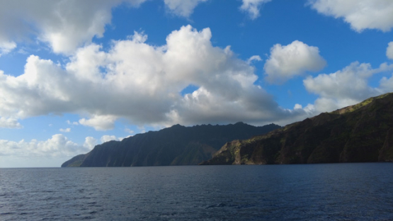 Along the coast line of Fatu Hiva, Marquesas islands