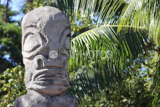 Tahiti, Tiki, Stone sculpture, Polynesia