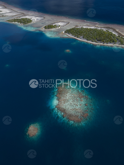 Raroia island,Drone atoll, Ocean, French Polynesia, Tahiti