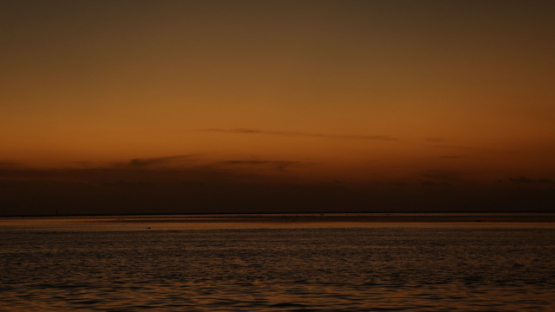 Tuamotu, sunset on the lagoon, UHD 4K