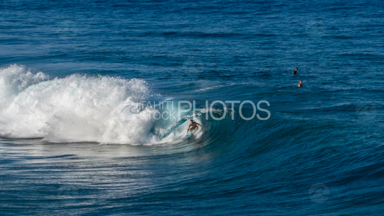 Surf, Waves, Taapuna, shot by drone, Tahiti, French Polynesia