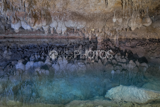 Cave, Makatea, Island, Tuamotu, French Polynesia