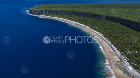 Makatea, Island, Tuamotu, Aerial, French Polynesia