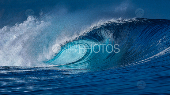 Wave, Tube, Tahiti, French Polynesia