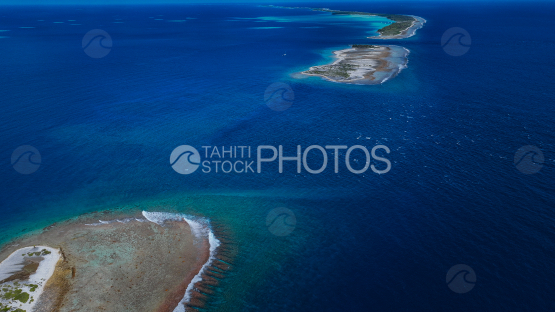 Toau, Tuamotu, Aerial photography, Atolll, Reef, French Polynesia