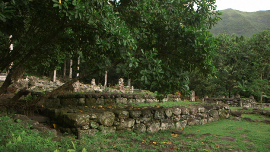Hiva Oa, Giant Tikis, Puamau, Marquesas islands, Polynesia