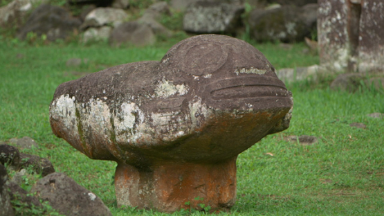 Hiva Oa, Giant Tikis, Puamau, Marquesas islands, Polynesia