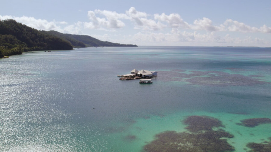 Pearl Farm Aerial View Gambier Islands