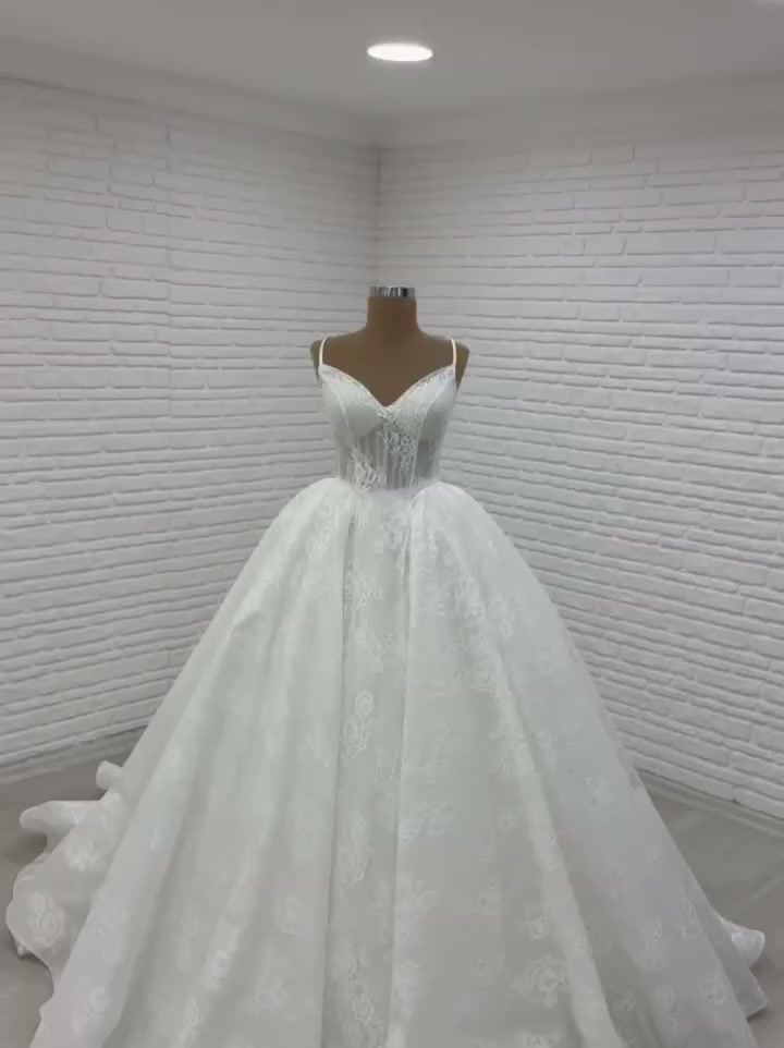 White Podium gelinlik modeli 2026-131