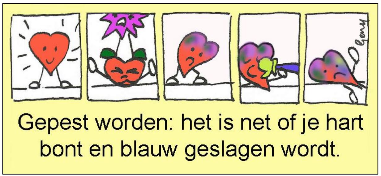 Gepest worden: het is net of je hart bont en blauw geslagen wordt.