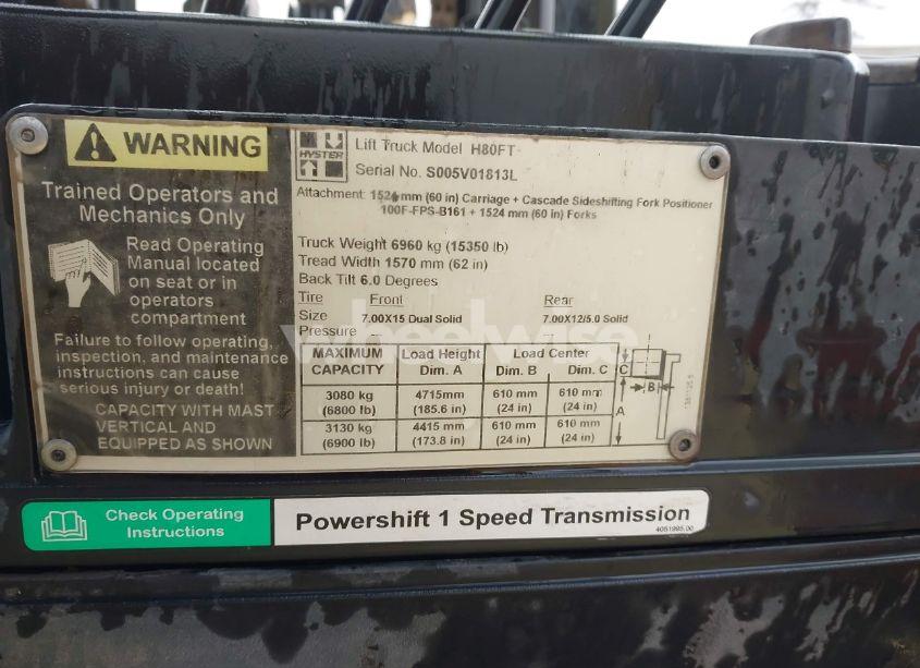 2014 Hhyster H80ft
