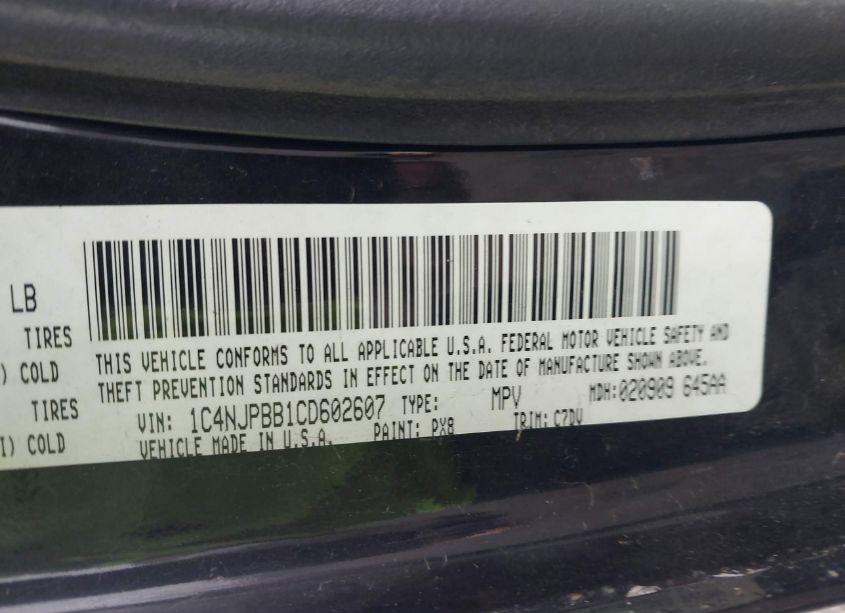 Thumbnail 15 of 2012 JEEP PATRIOT SPORT