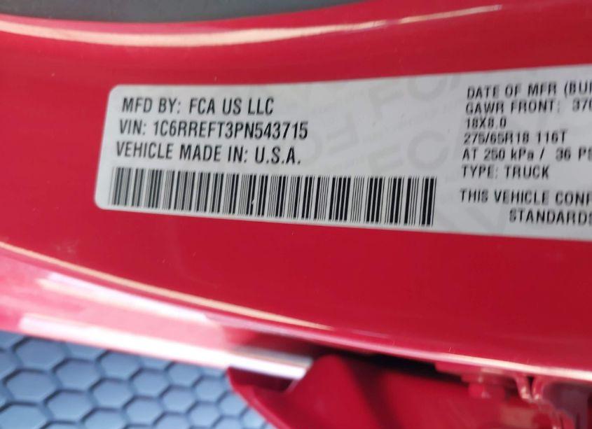 Thumbnail 16 of 2023 RAM 1500 BIG HORN 4X2 5'7 BOX