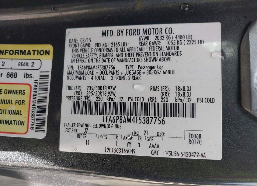 2015 Ford Mustang