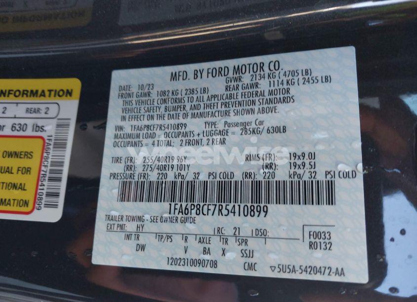 Thumbnail 19 of 2024 FORD MUSTANG GT FASTBACK