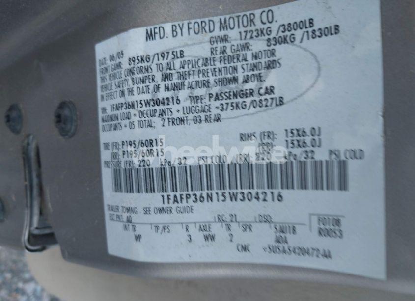 Thumbnail 11 of 2005 FORD FOCUS ZXW