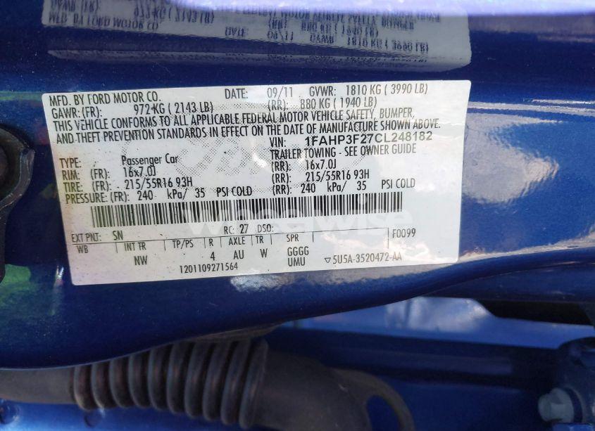 Thumbnail 14 of 2012 FORD FOCUS SE