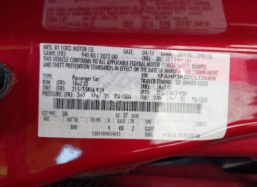 Thumbnail 16 of 2012 FORD FOCUS SE