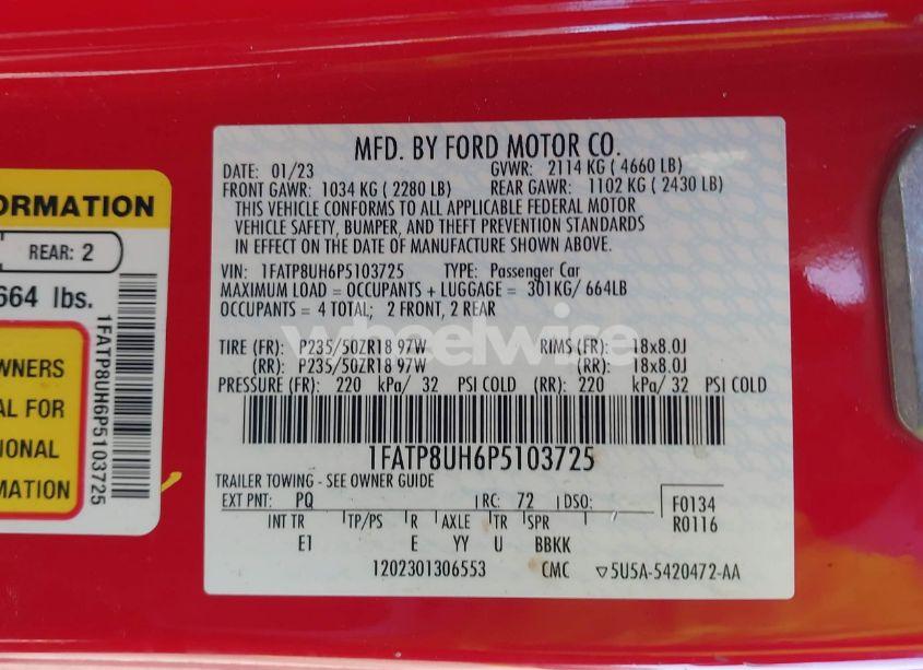 Thumbnail 16 of 2023 FORD MUSTANG ECOBOOST PREMIUM