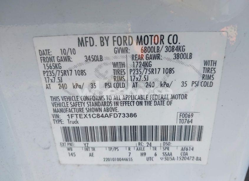 Thumbnail 19 of 2010 FORD F-150