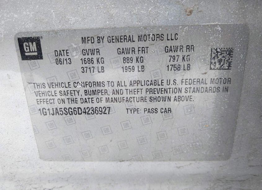Thumbnail 12 of 2013 CHEVROLET SONIC LS AUTO