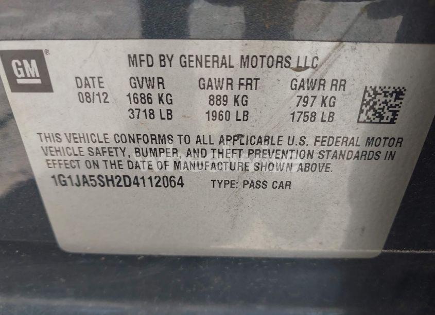 Thumbnail 11 of 2013 CHEVROLET SONIC LS AUTO
