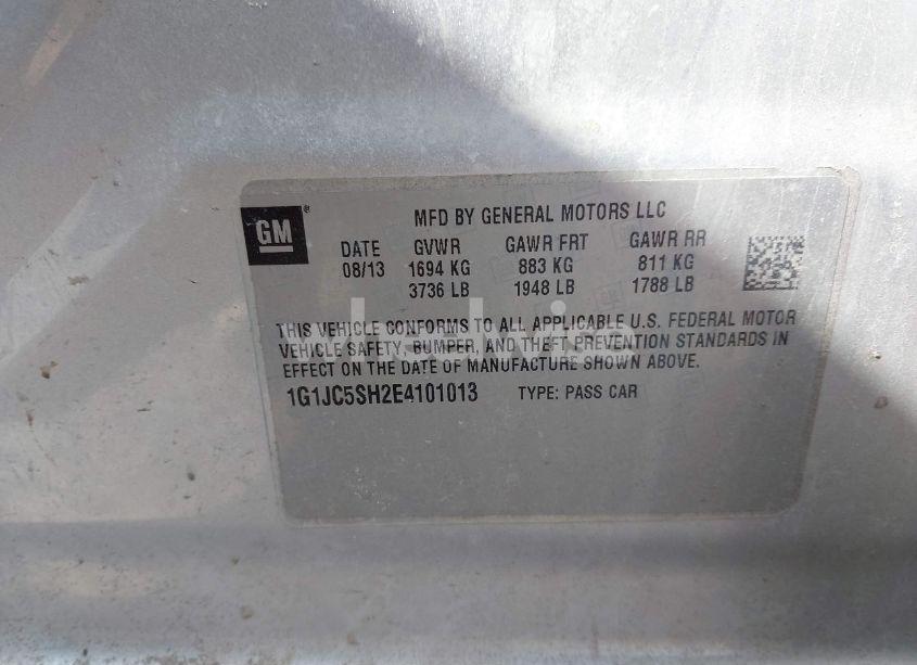 Thumbnail 11 of 2014 CHEVROLET SONIC LT AUTO