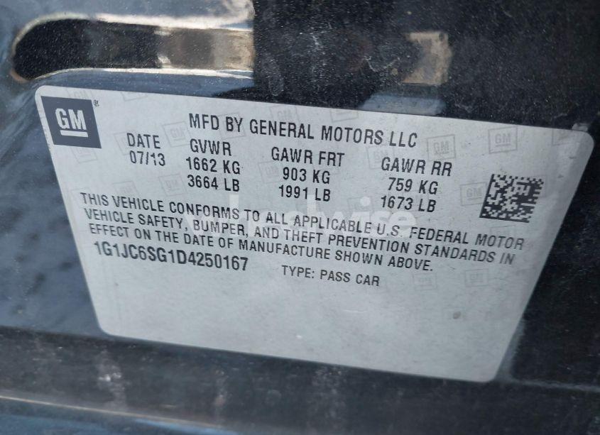 Thumbnail 12 of 2013 CHEVROLET SONIC LT AUTO