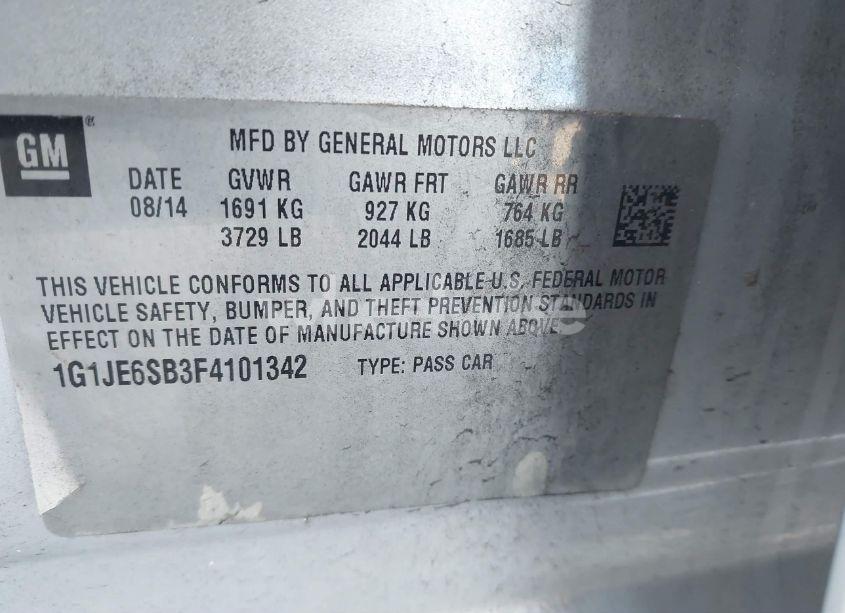 Thumbnail 11 of 2015 CHEVROLET SONIC LTZ AUTO