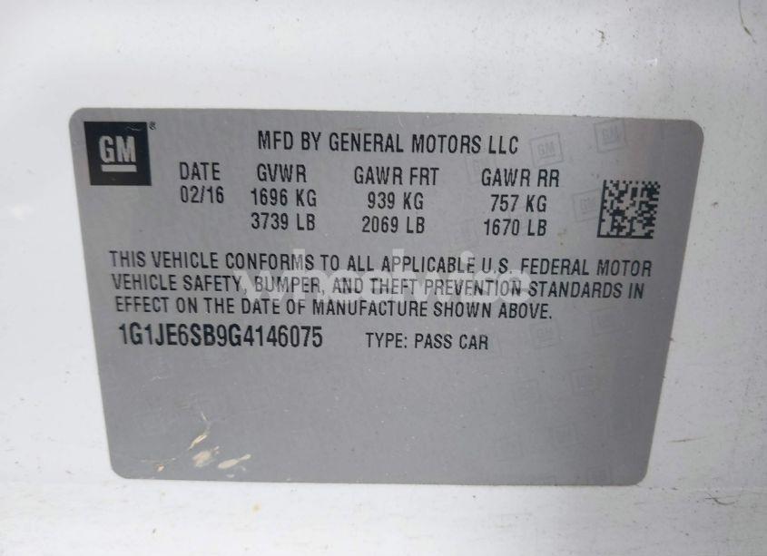 Thumbnail 11 of 2016 CHEVROLET SONIC LTZ AUTO