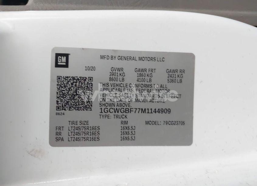 Thumbnail 17 of 2021 CHEVROLET EXPRESS CARGO
