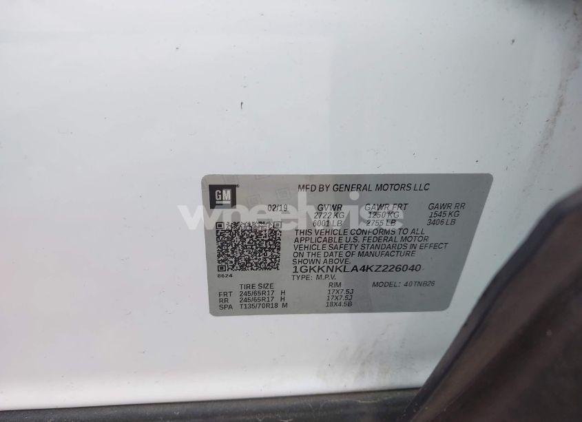 Thumbnail 16 of 2019 GMC ACADIA SLE-1