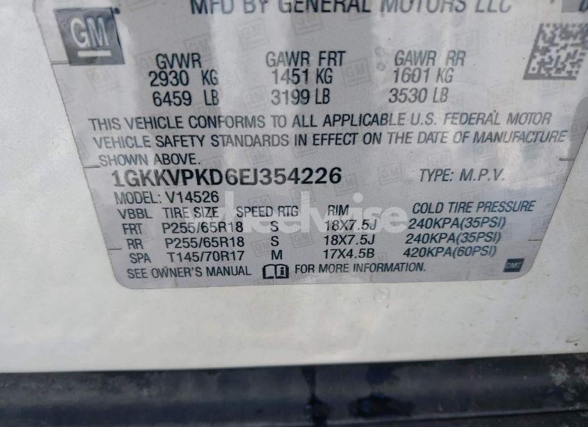 Thumbnail 17 of 2014 GMC ACADIA SLE-2