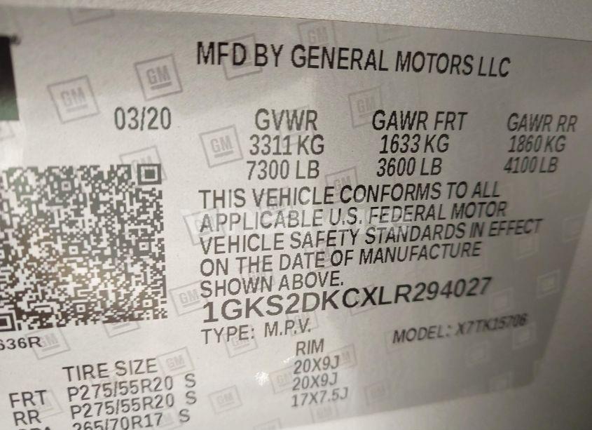 Thumbnail 16 of 2020 GMC YUKON 4WD SLT STANDARD EDITION
