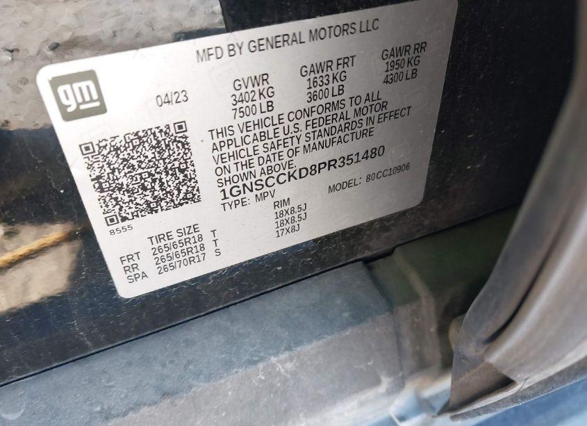 Thumbnail 16 of 2023 CHEVROLET SUBURBAN 2WD LT