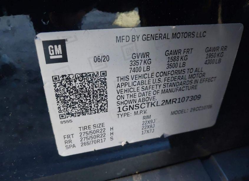 Thumbnail 17 of 2021 CHEVROLET TAHOE 2WD HIGH COUNTRY